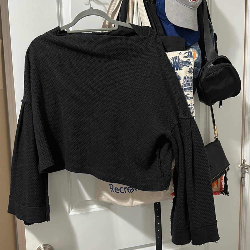Free People Black Sweater